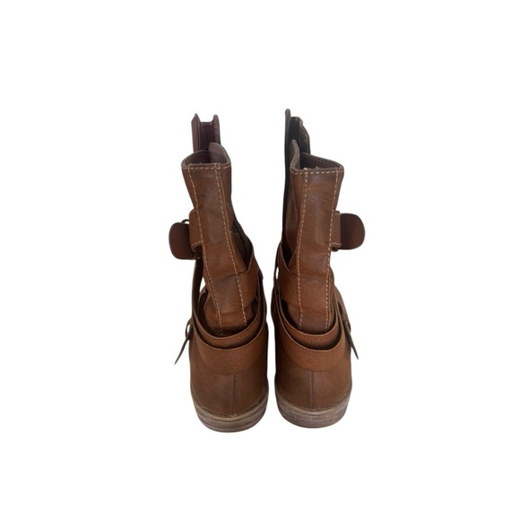 American Rag Acale Midcalf Brown Boots Women's 9M Straps & Buckles Pull On - Picture 7 of 15